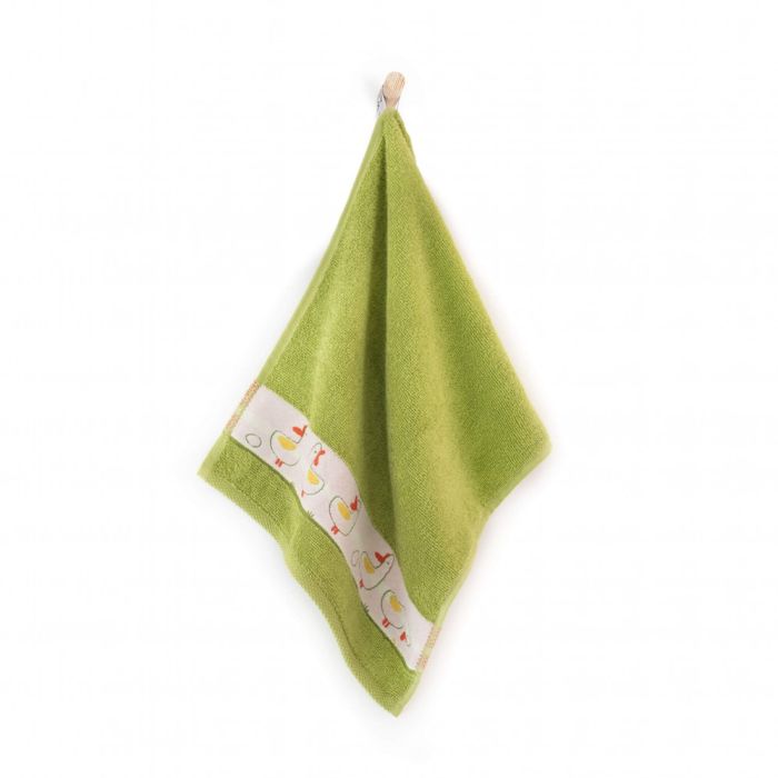 Beebi rätik (Egiptuse puuvill) "Duck green" 