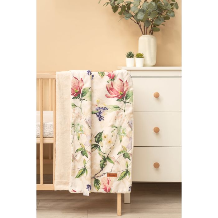 Beebi tekk  "Silky" 100x80 cm with Magnolia