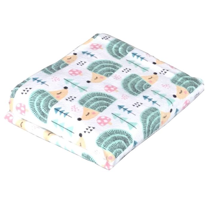 Beebi flanellist lapid "Hedgehog"  70x80cm 1tk