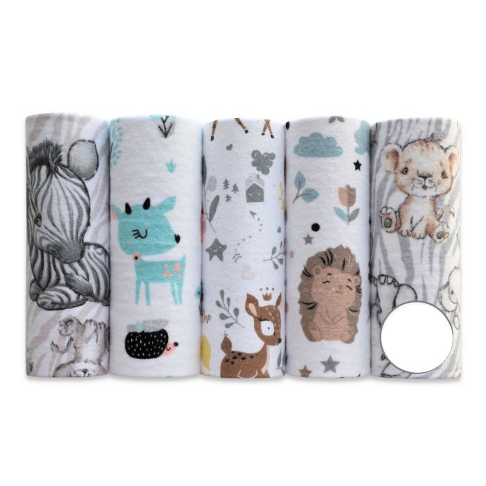 Flanellist lapid komplektid 5tk "3" 