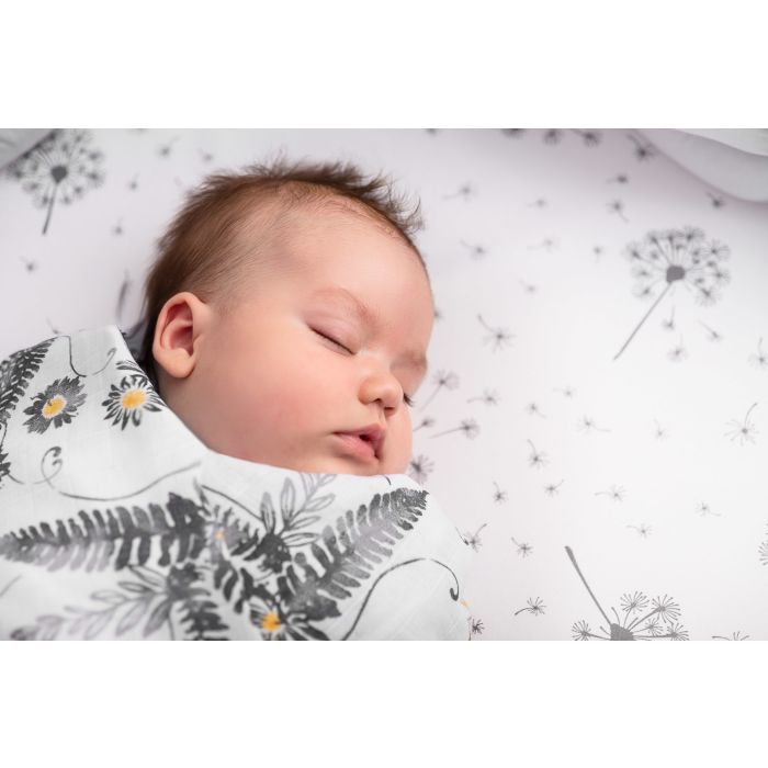 Musliinist lapid imikutele - mähkimislina 120x120cm 1 tk (vali värv))