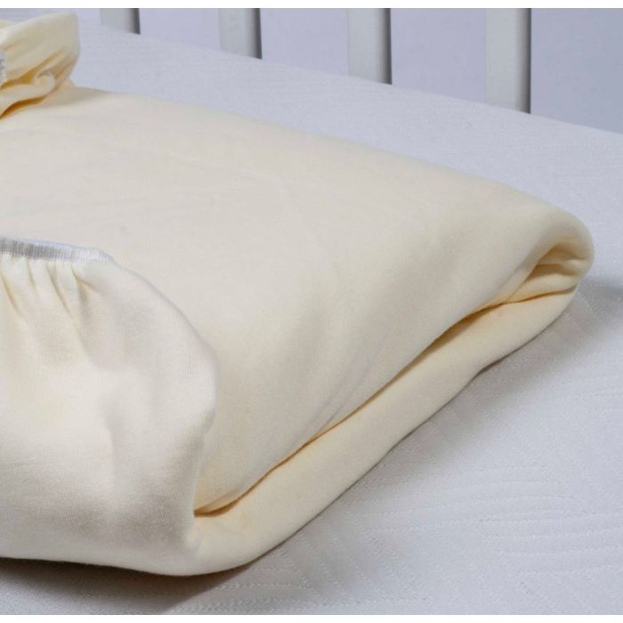 Puuvillane kummiga voodilina "Baby yellow"