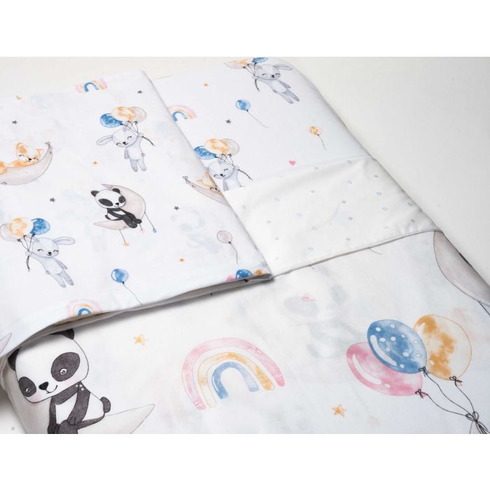 Voodipesu beebidele 135x100 "Family party" + voodilinad 120x60 