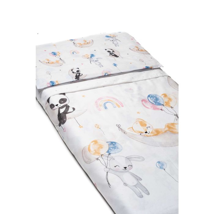 Voodipesu beebidele 135x100 "Family party" + voodilinad 120x60 