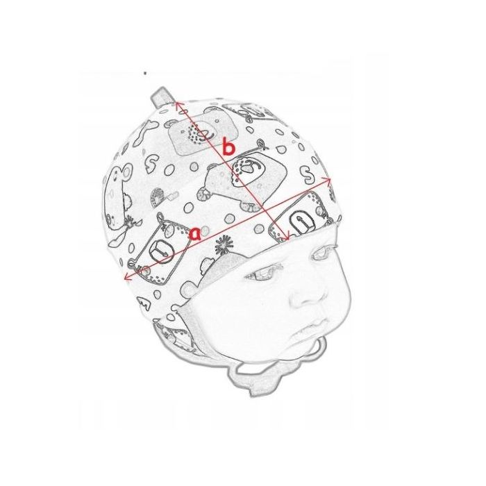 Beebi müts ja sall  "Love" - Navy flora