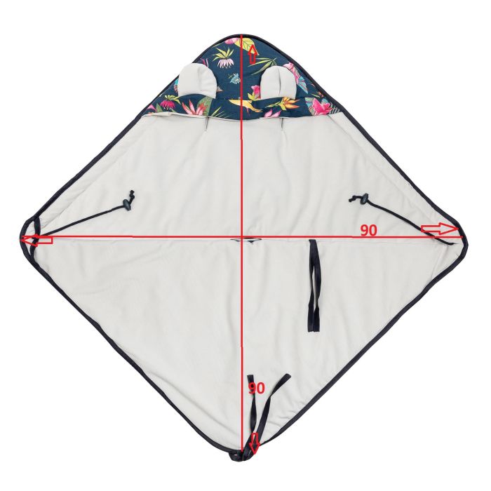 Soojakott vankrisse/turvatool "Velvet ornament" 90x90 cm