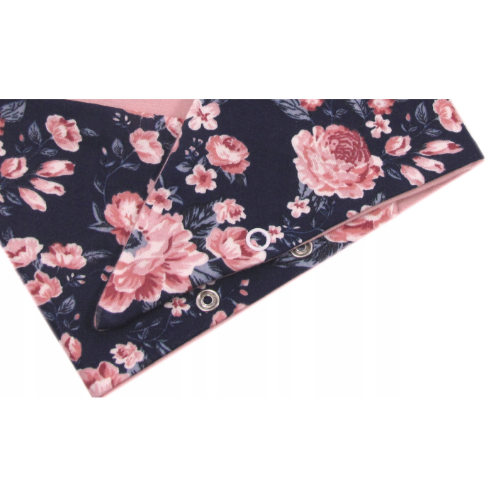 Beebi müts ja sall  "Love" - Navy flora