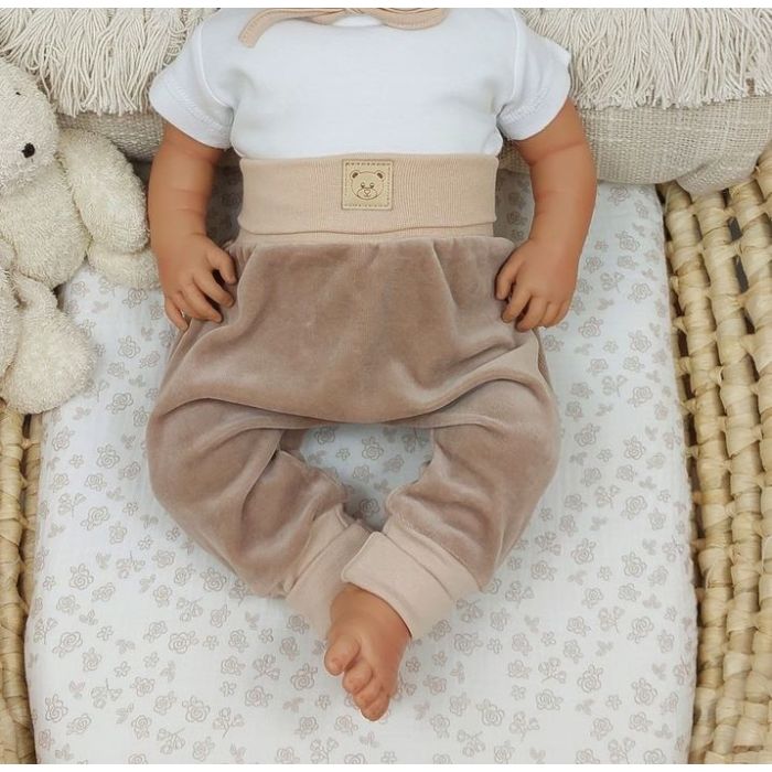 Beebi veluur püksid  "BEAR BEIGE"