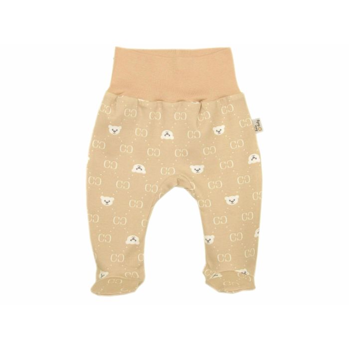 Kelnytės kūdikiui "Bear glamuor beige" , su pėdutėmis