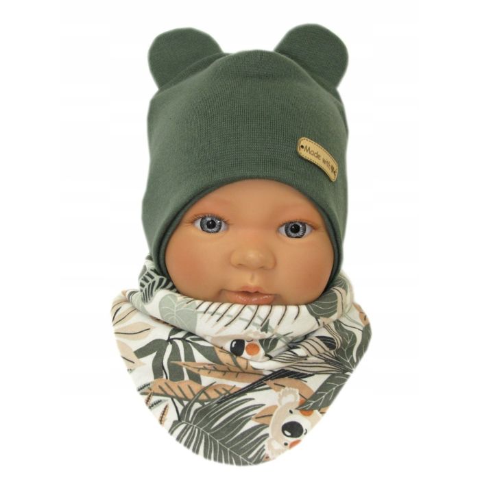 Beebi müts ja sall "Love" - KHAKI