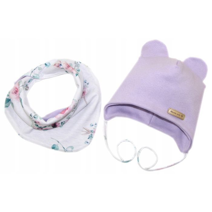 Beebi müts ja sall "Love" - Violet