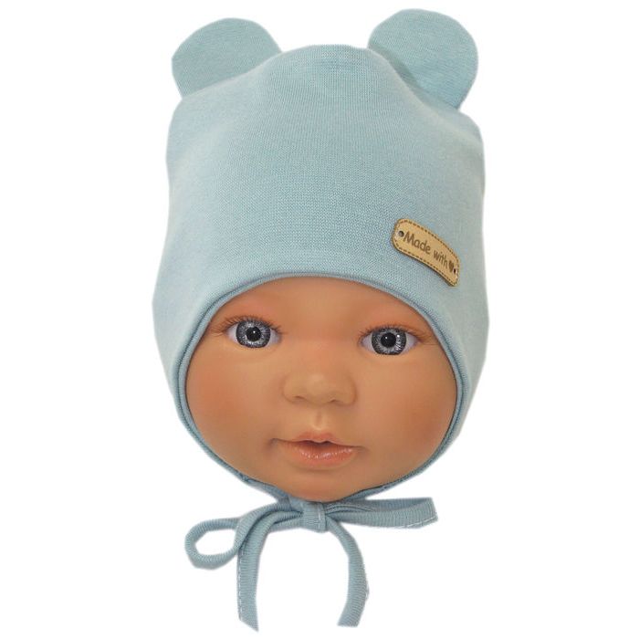 Beebi müts  "Love" - Teal