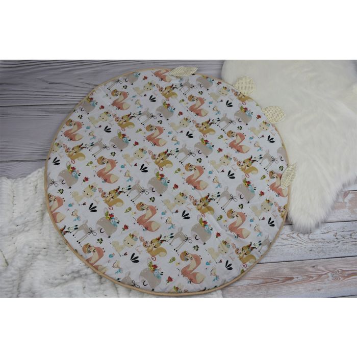  Ümbriktekk - mängumatt beebile 2in1 "Best friends" diameeter 88 cm