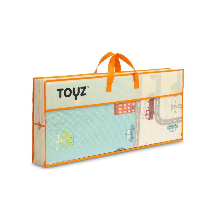 Kahepoolne mängumatt beebidele "CARS" 200 x 180 cm