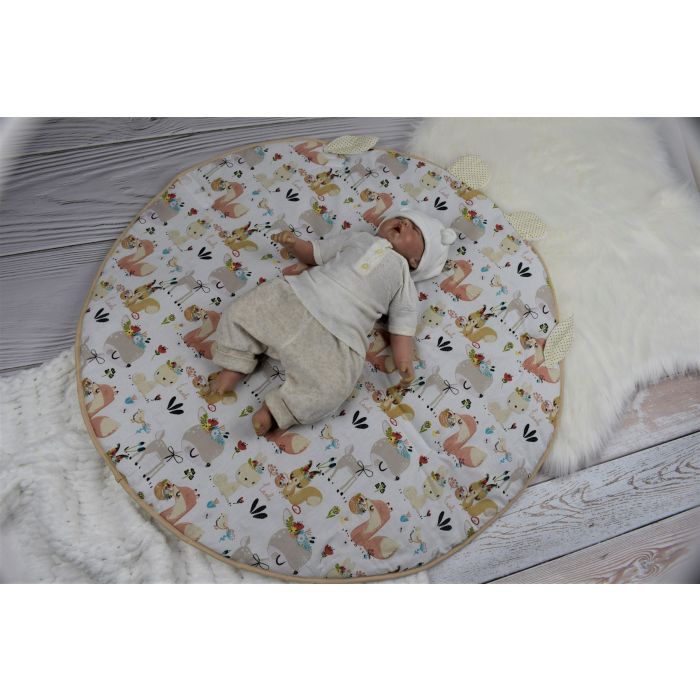  Ümbriktekk - mängumatt beebile 2in1 "Best friends" diameeter 88 cm