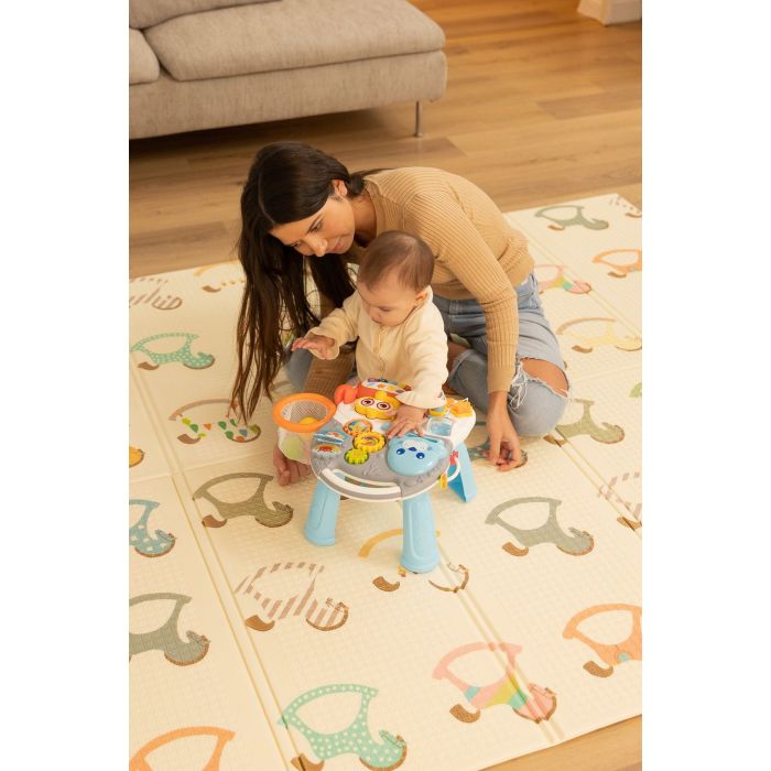 Kahepoolne mängumatt beebidele "ANIMALS" 200 x 180 cm