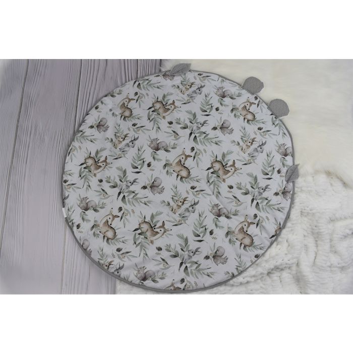  Ümbriktekk - mängumatt beebile  2in1 "Deer" diameeter 88 cm