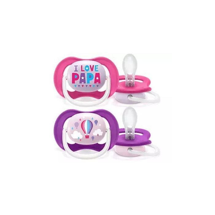 Lutt AVENT "Ultra Air" 6-18 m 2 tk I love papa