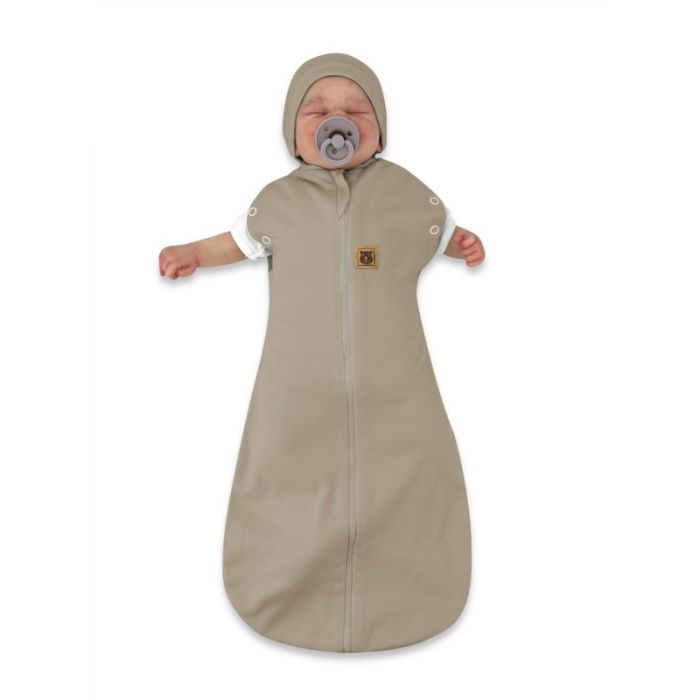 Beebi mähkimiskott Teddy interlock super mokka