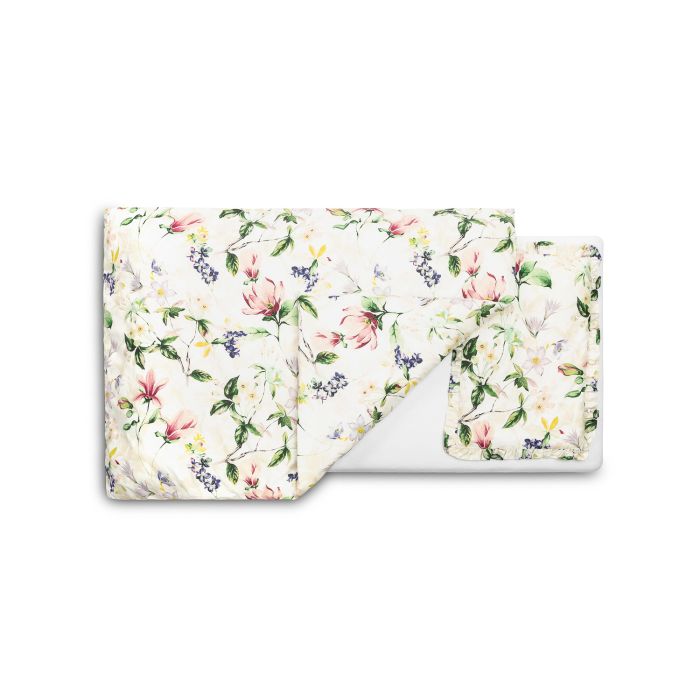 Voodipesu beebidele 135x100 "Magnolia" volangiga 