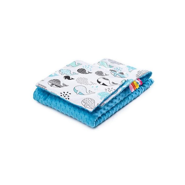 Hällikomplekt "Whale" pleed 100x75cm ja padi 