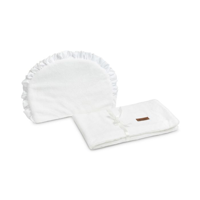 Beebi tekk ja padi "Soft cloud" 98x78 cm valge