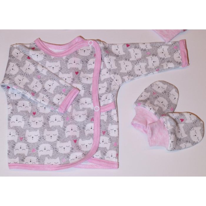 Komplekt vastsündinule 5-e osaline "Kitty" roosa