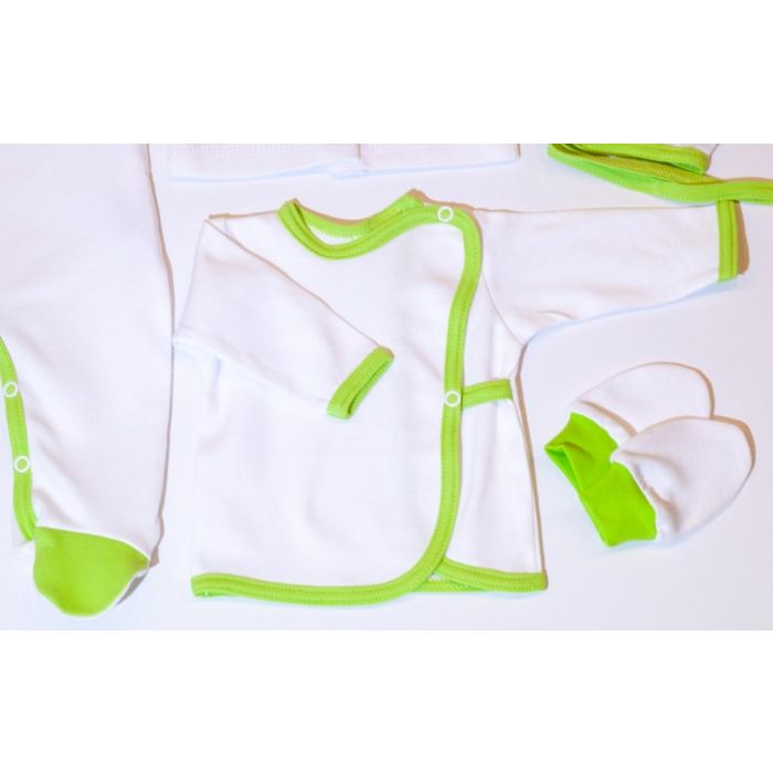 Komplekt vastsündinule 5-e osaline "Mono" roheline