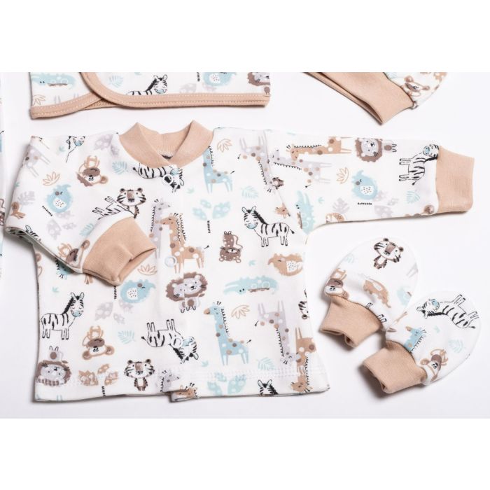 Komplekt vastsündinule 5-e osaline "Jungle beige" 