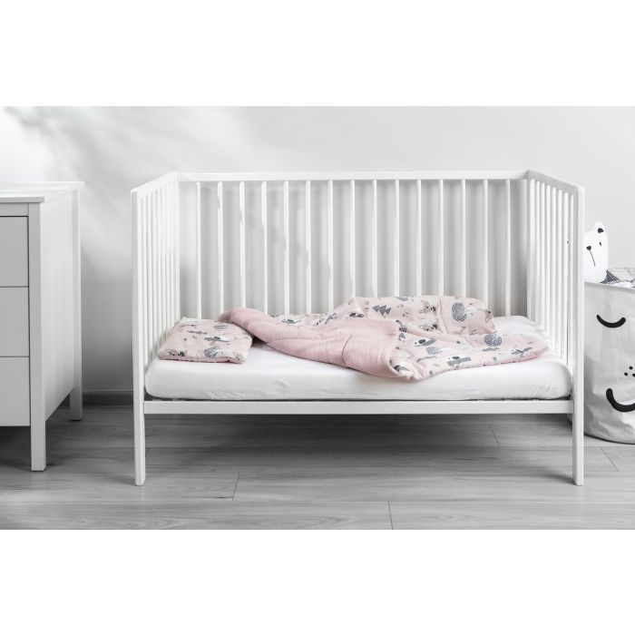 Musliin ja puuvillane beebitekk "Friends" roosa