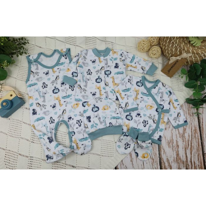 Komplekt vastsündinule 5-e osaline "Animals iceberg" 