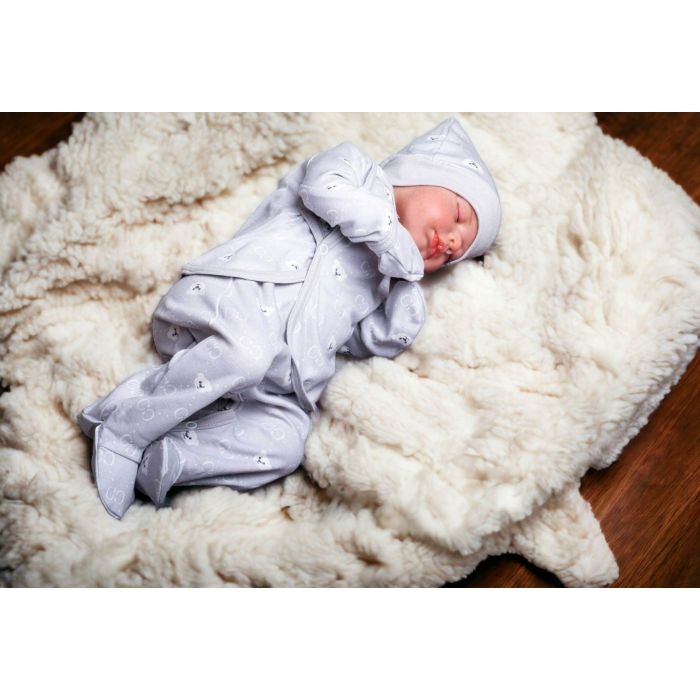 Komplekt vastsündinule 5-e osaline "Bear glamour grey" 