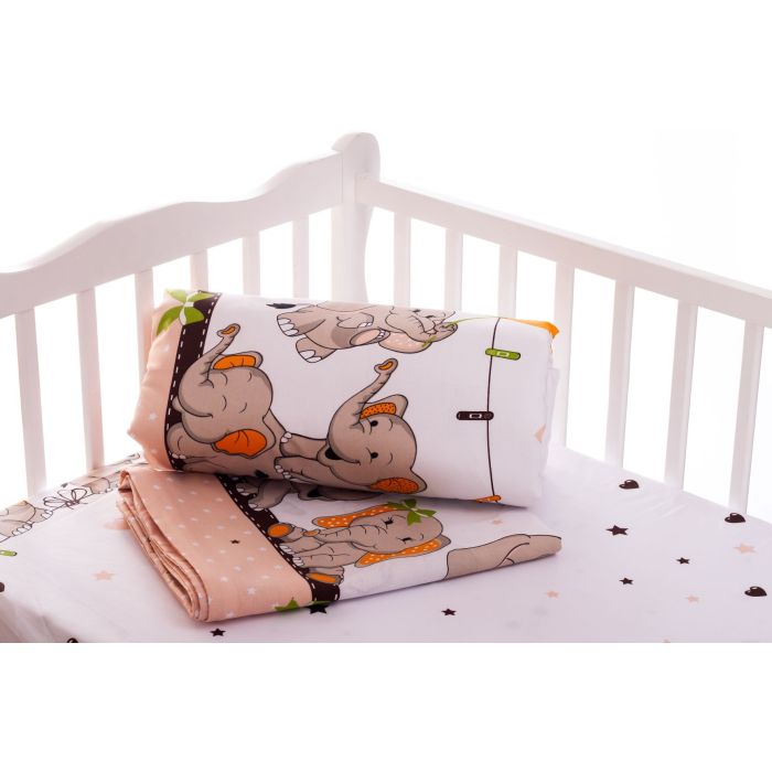 Beebi voodipesu 100x135 "Funny elephants" 