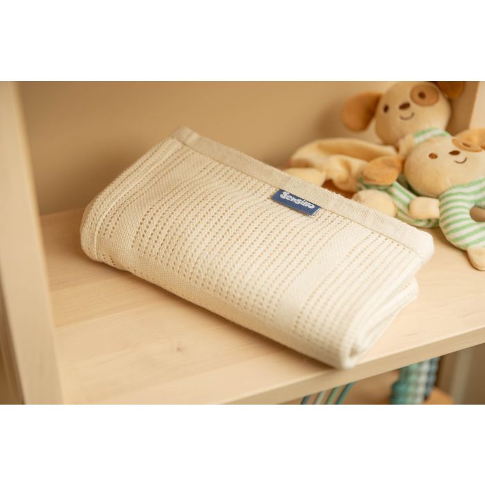 Puuvillane beebitekk "Lulu ecru" 95x95 cm 