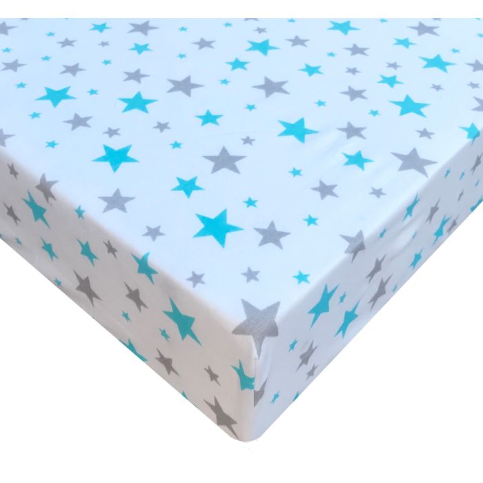 Kummiga voodilina "Teddy" 60x120 - puuvil