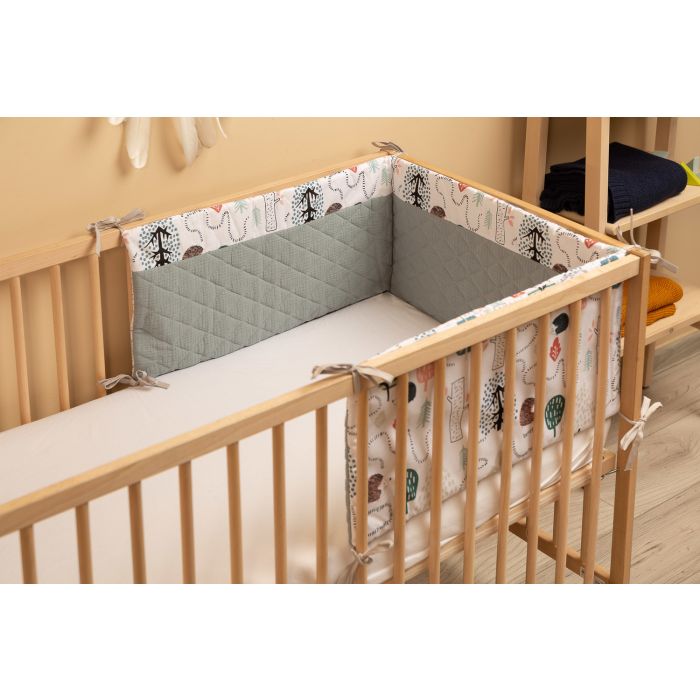 Musliinist voodipehmendus beebile 180 cm "Archie" 