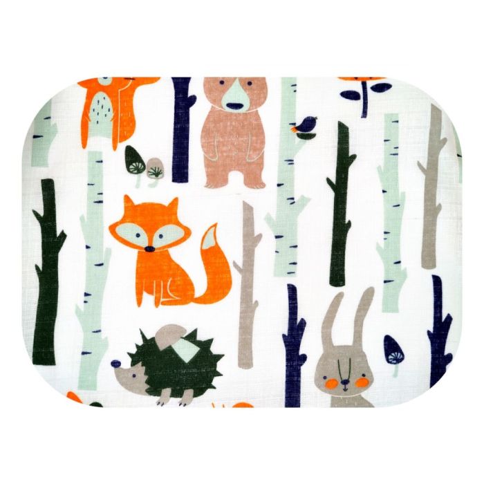 Puuvillased marlirätid mähkmed Lux 70x80cm "Foxy" 1tk