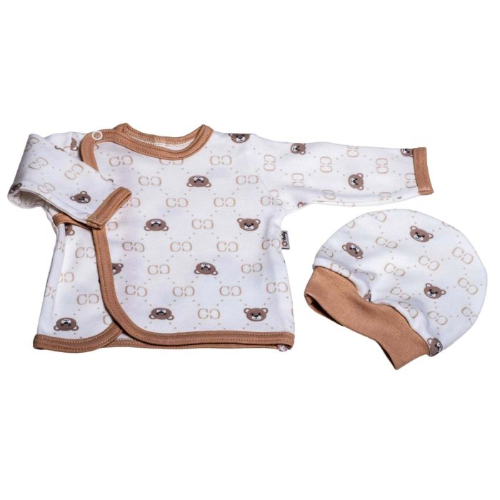 Komplekt vastsündinule 5-e osaline "Bear glamour" valge