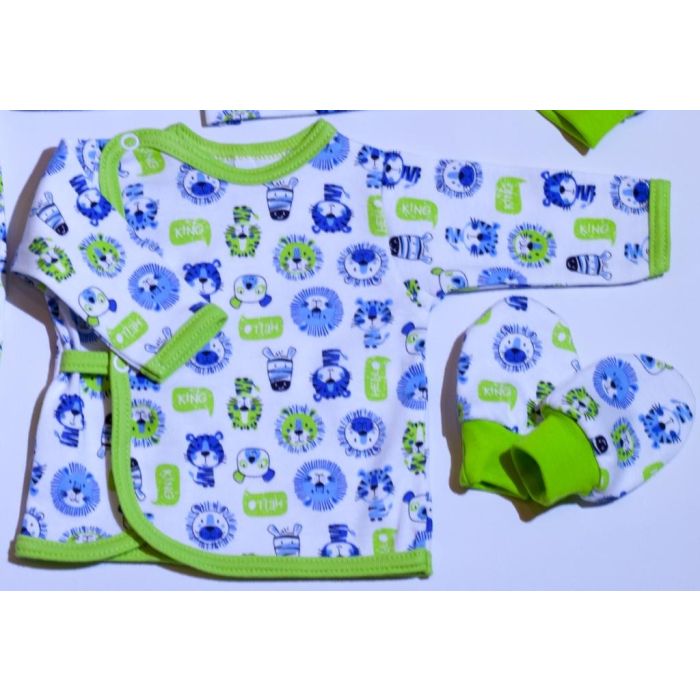 Komplekt vastsündinule 5-e osaline "Lion" roheline