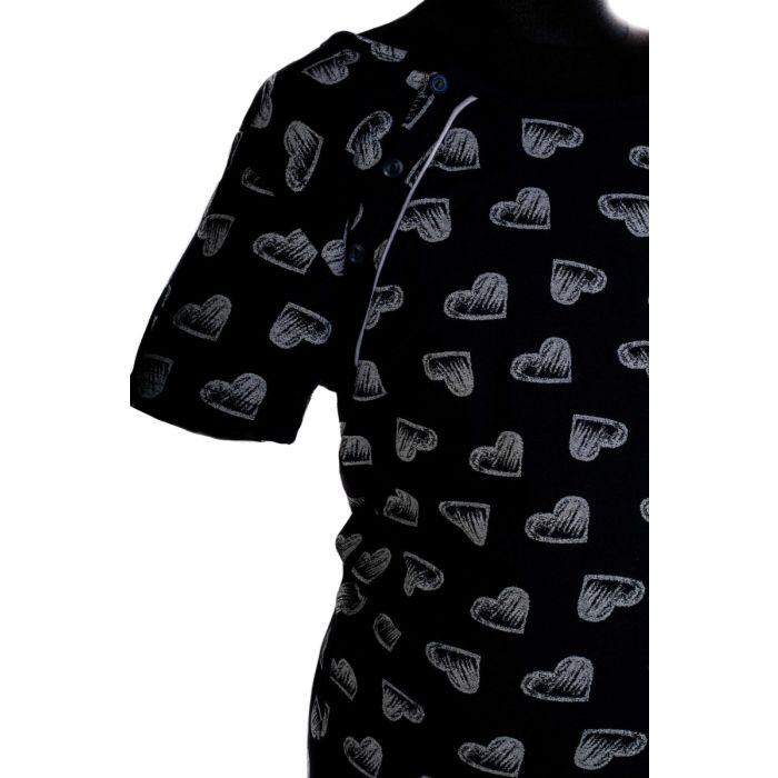 Puuvillane öösärk rasedatele naistele "Heartbeats"