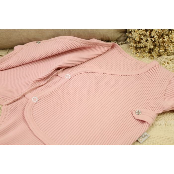 Beebiriided 2 osaline "Lined lux" pale rose