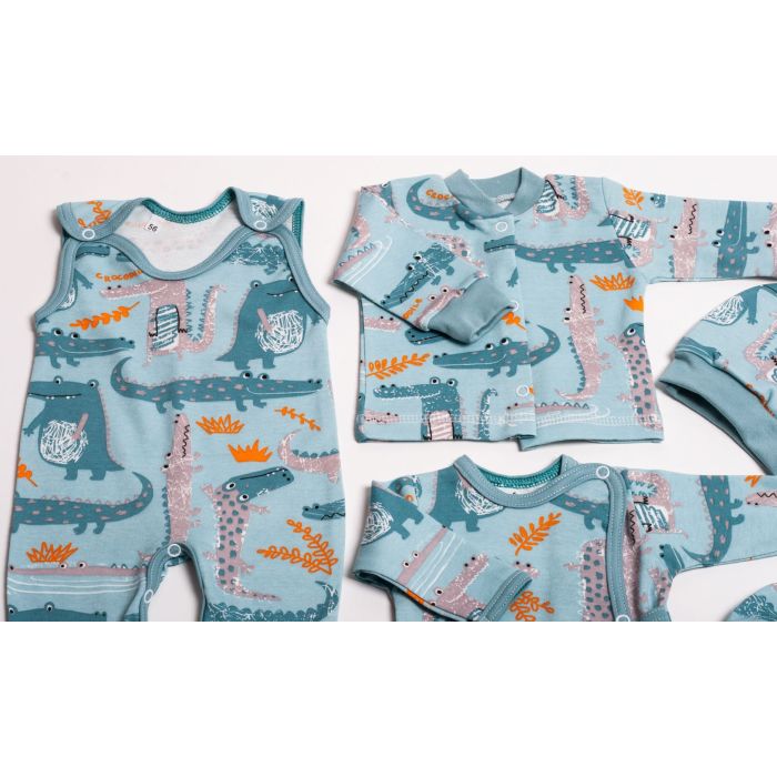 Komplekt vastsündinule 5-e osaline "Croco iceberg" 