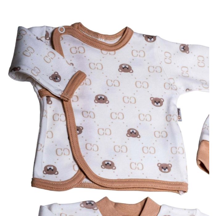 Komplekt vastsündinule 5-e osaline "Bear glamour" valge