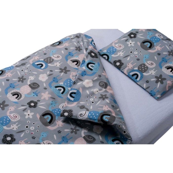 Võrevoodi voodipesukomplekt  80x70cm "Slow & Snuggly" 