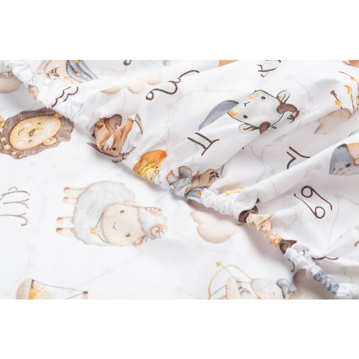 Puuvillane kummiga voodilina 60x120 cm "Zodiac" 