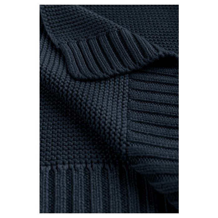 Kootud bambusviskoos beebitekk "Bamboo" 100x80 cm tumesinine