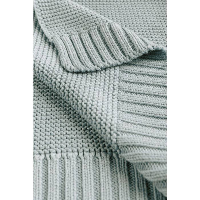 Kootud bambusviskoos beebitekk "Bamboo" 100x80 cm baby grey