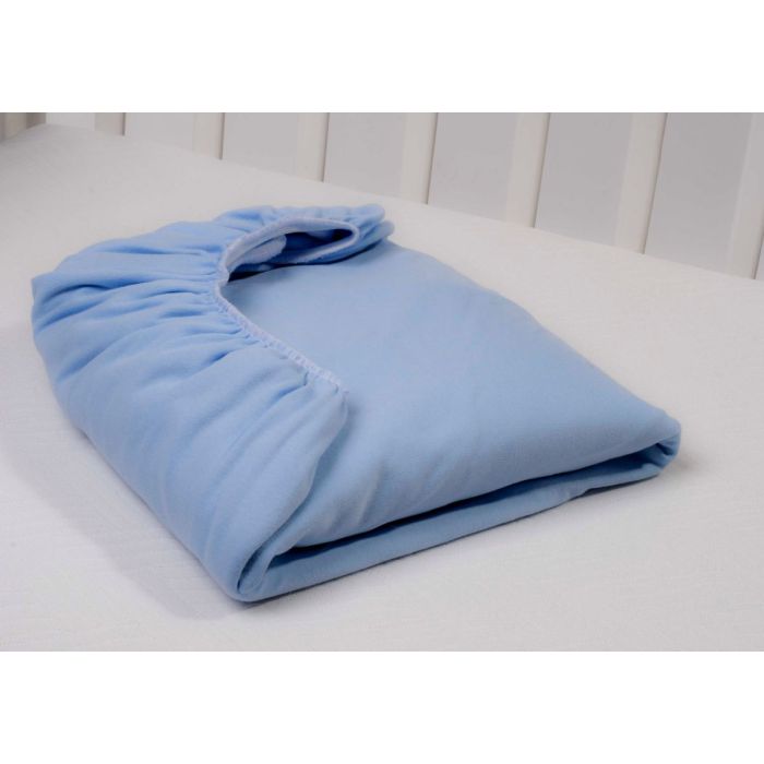 Puuvillane kummiga voodilina "Melange" blue