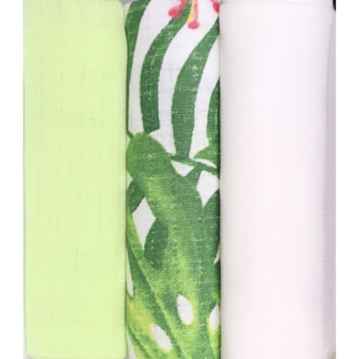 Puuvillaste mähkmete komplekt, 3 tükki, "Tropics"