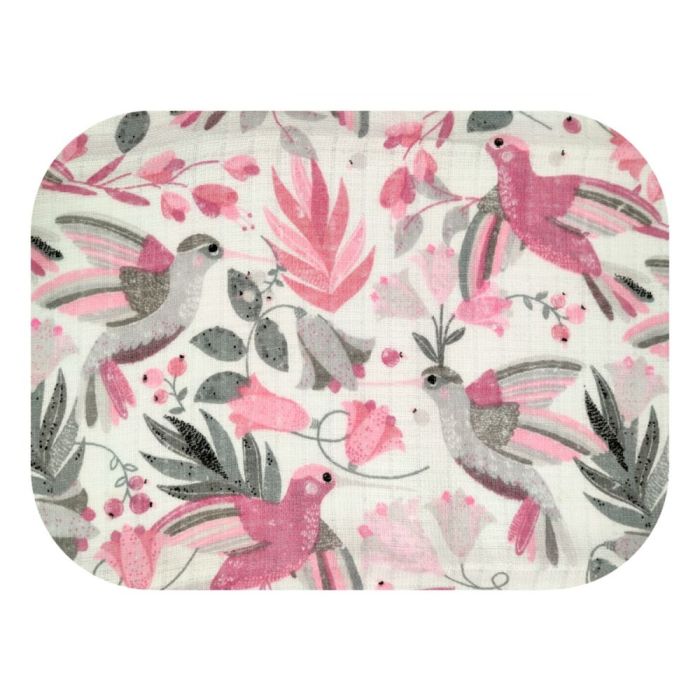 Puuvillased marlirätid mähkmed Lux 70x80cm "Pink Rio" 1tk